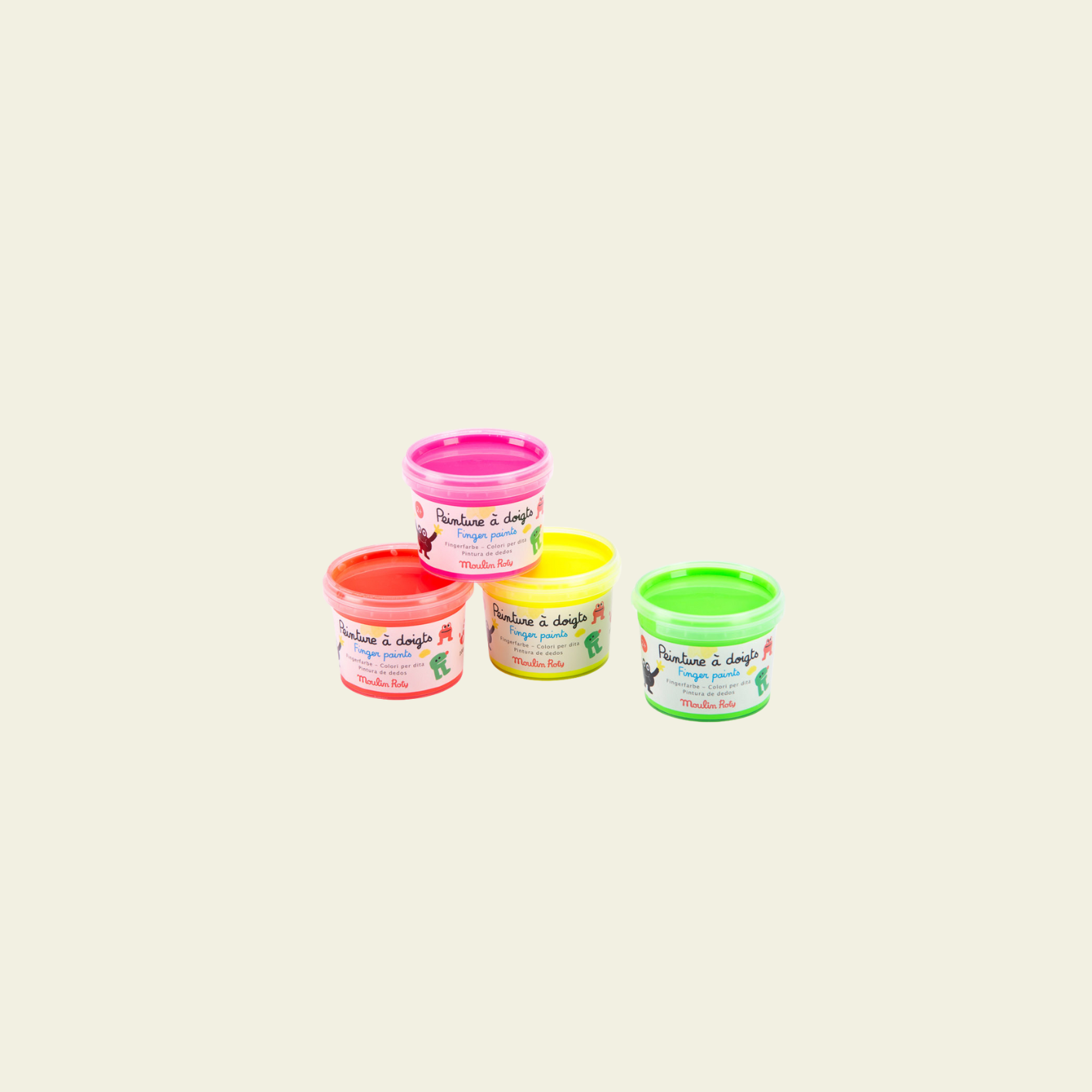 Finger Paint (Pack of 4) Les Schmouks - Moulin Roty