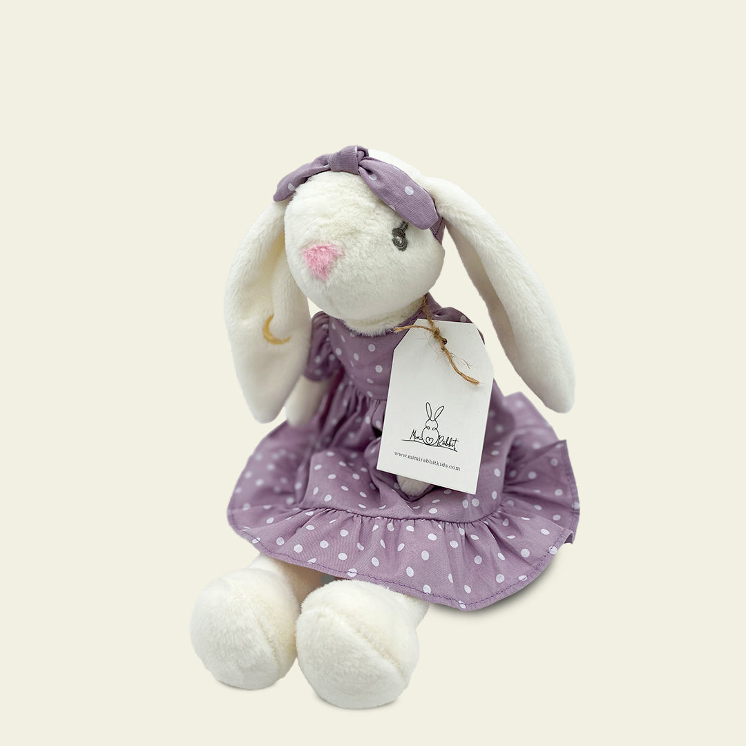 Conejo de Peluche con Vestido - Lola Lavander