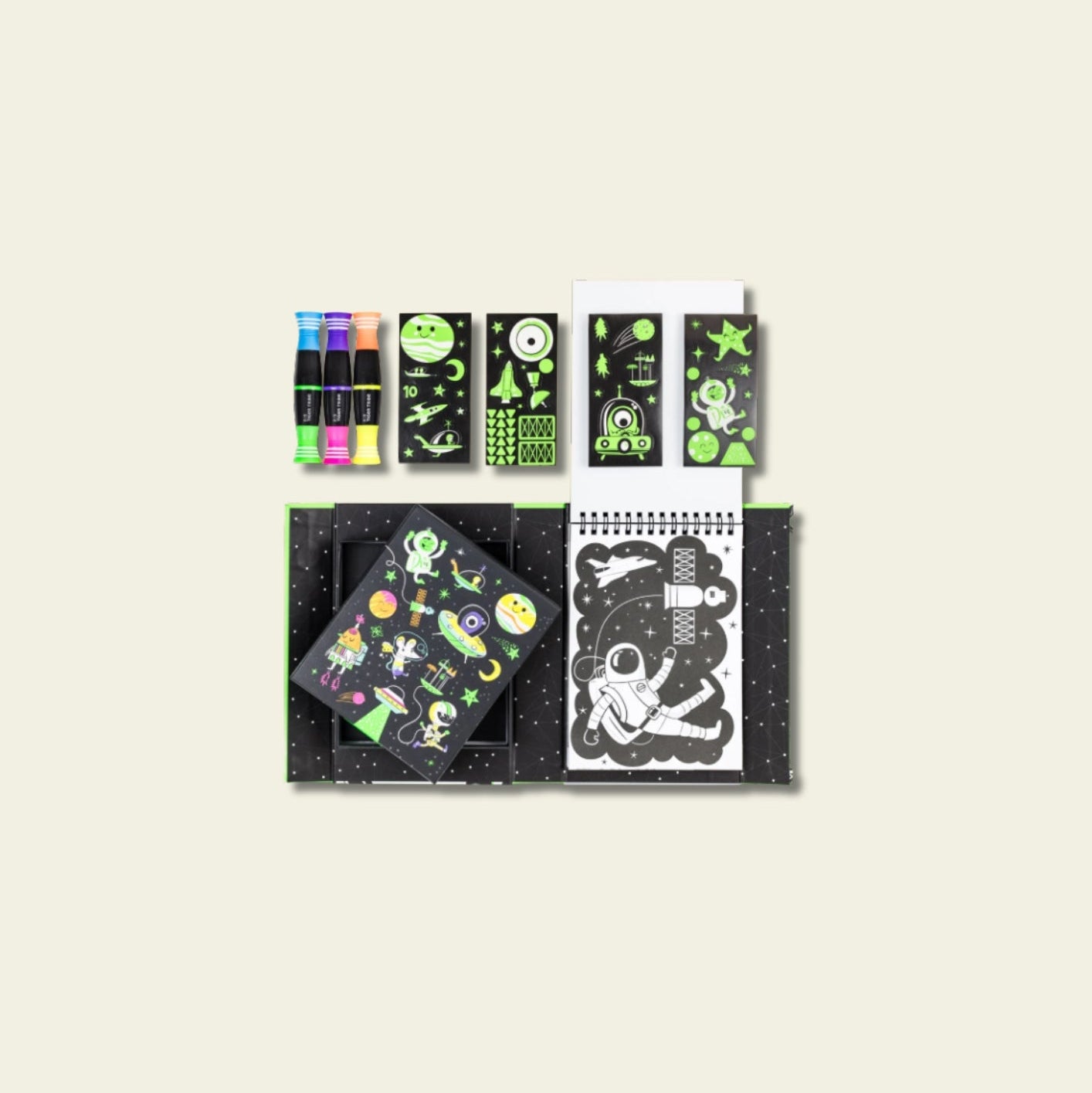 Set de colorear neón para niños