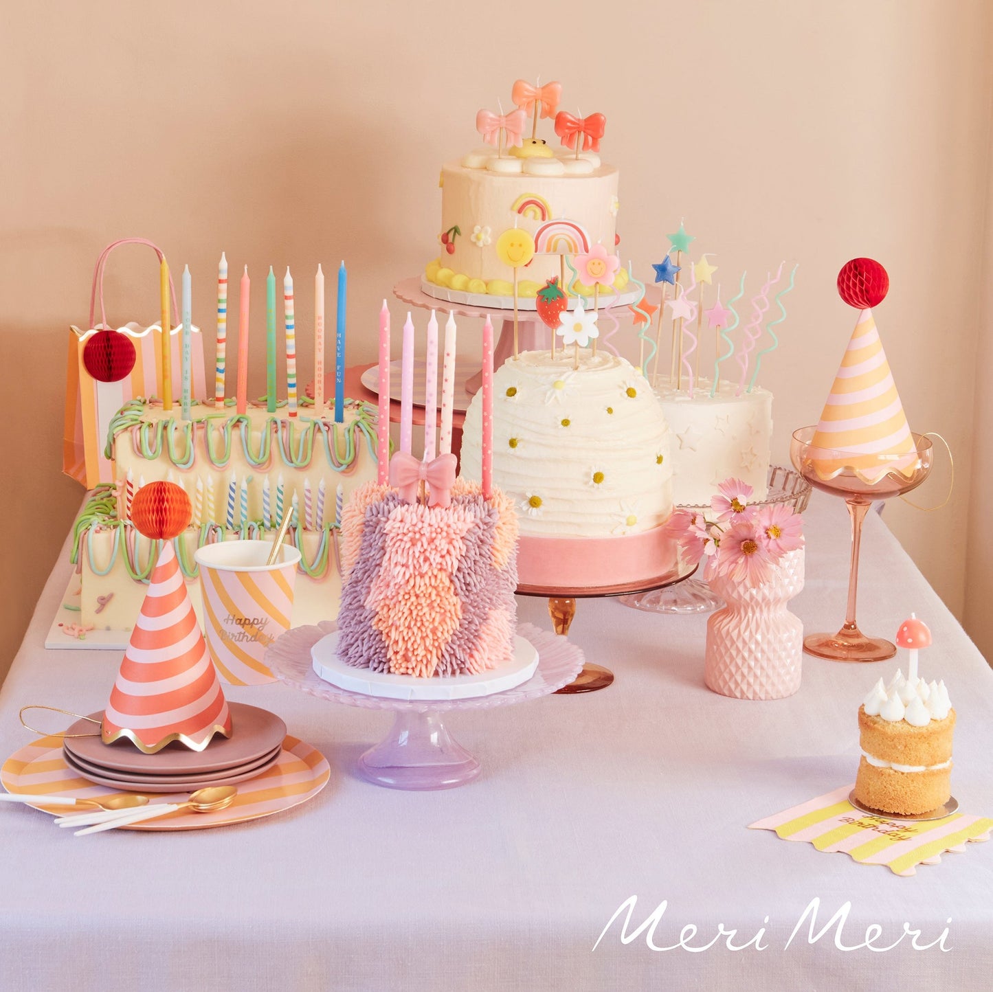 Meri Meri - Pastel Swirly Candles (20)