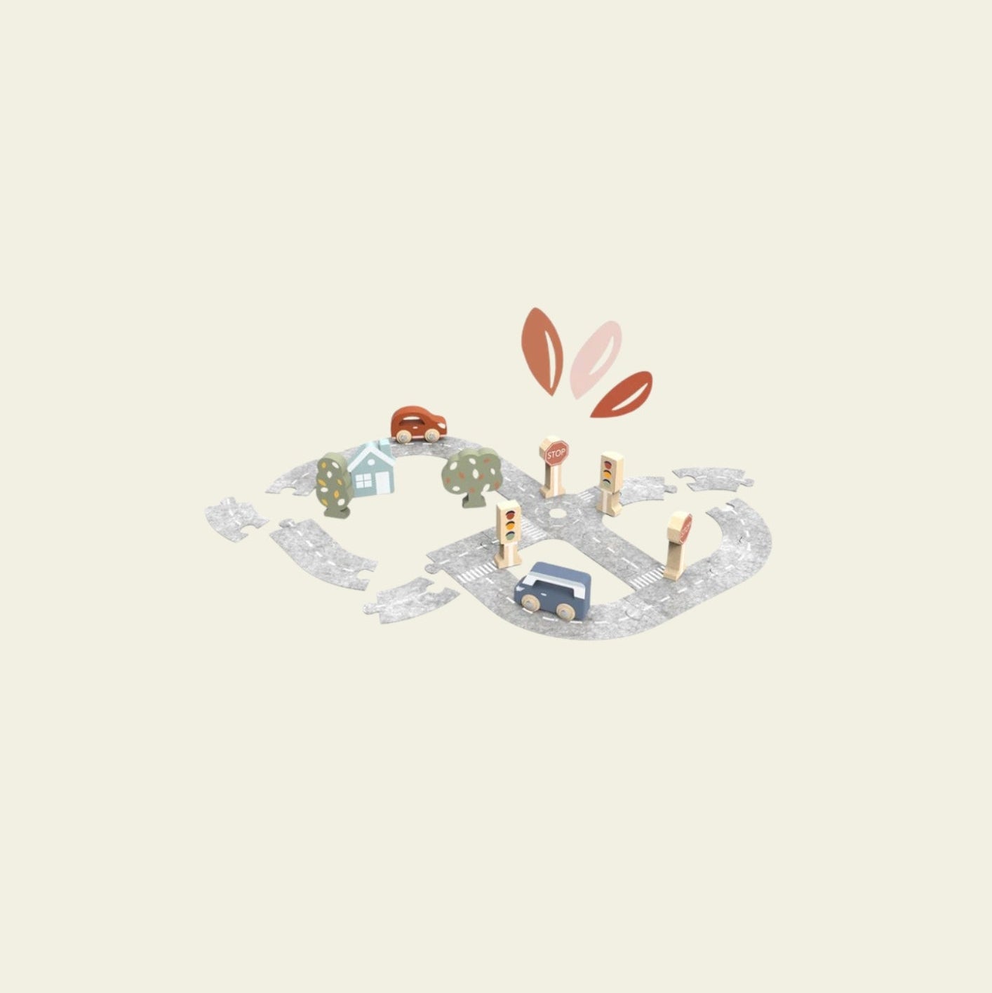 Puzzle de Pista de Carros - Speedy Monkey