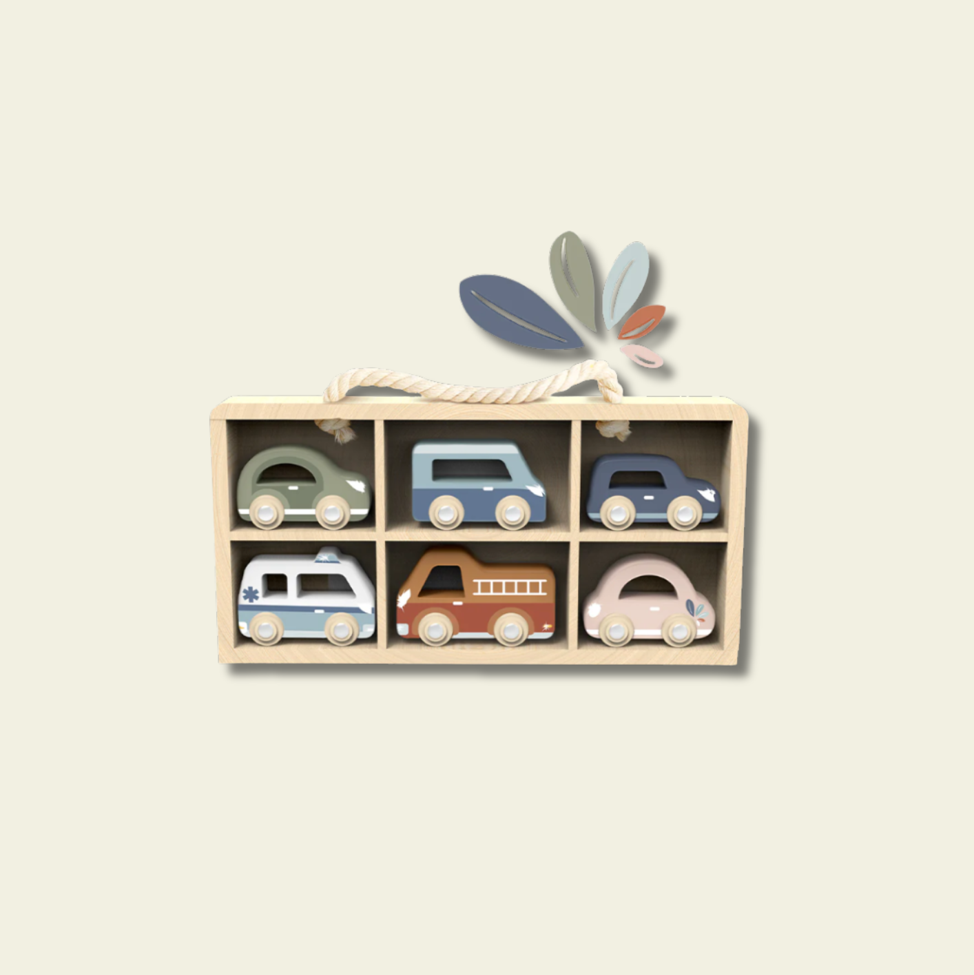 Set de 6 Carritos de Madera  - Speedy Monkey