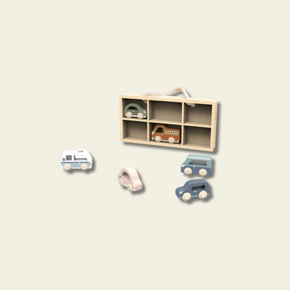 Set de 6 Carritos de Madera  - Speedy Monkey