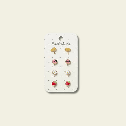 Set de Aretes de Clip Primavera – 4 Diseños