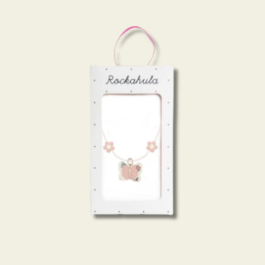 Collar con Mariposa y Flores
