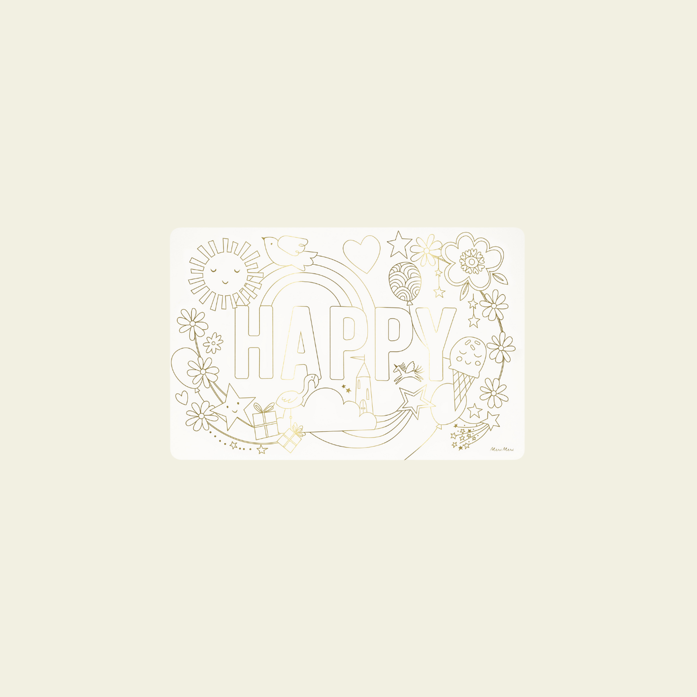 Meri Meri- Happy icons Colouring Placemats (8)