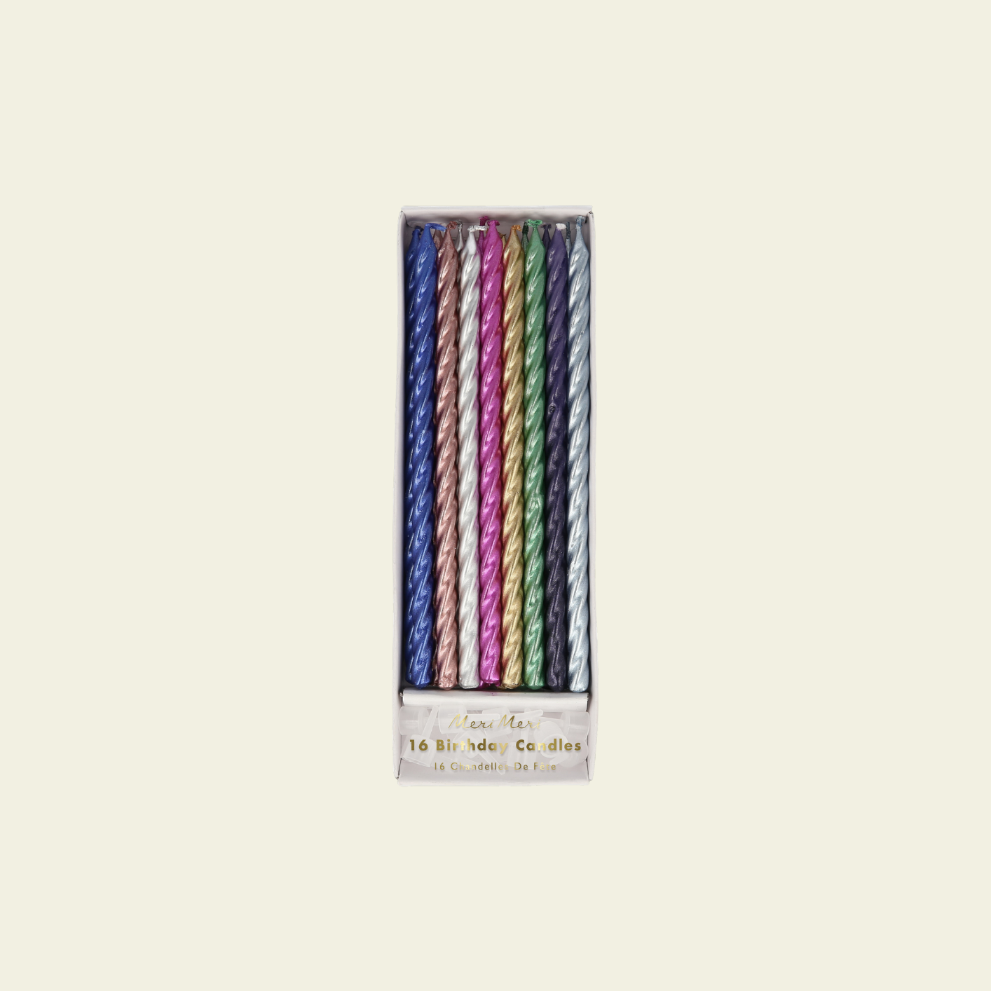 Meri Meri - Multi Metallic Twisted Candles (16)